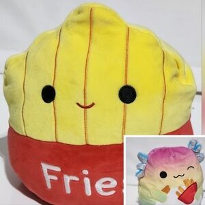 Flip-a-mallow Aika Axolotl + Floyd Fries Reverse Plush 8"